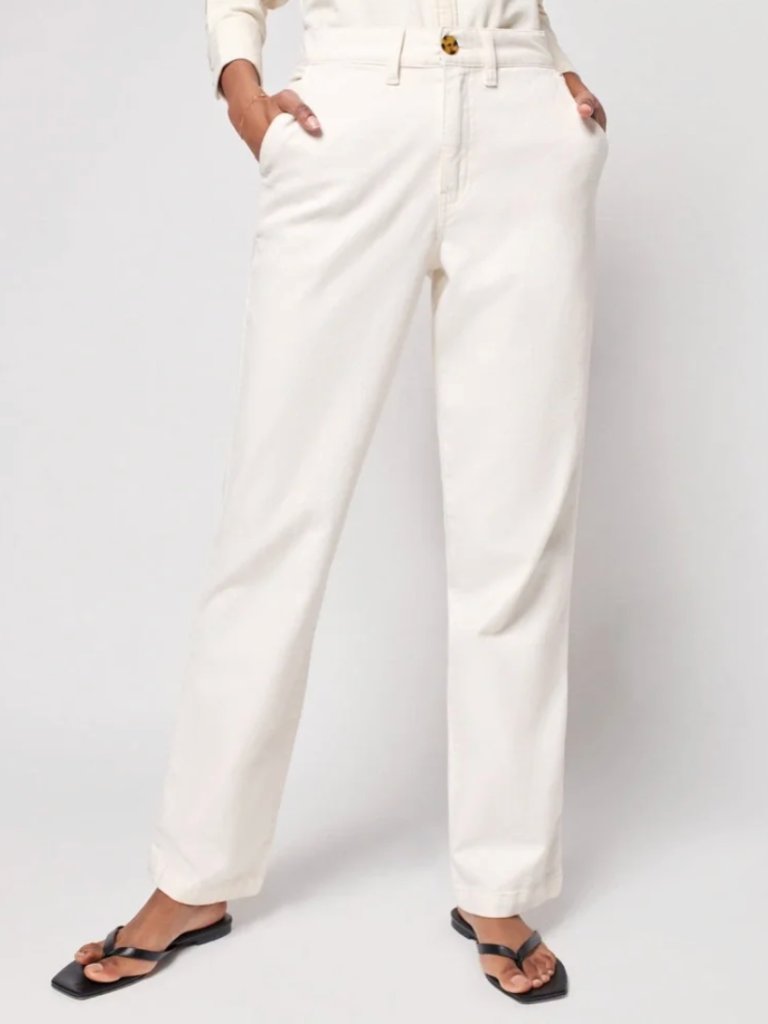 Nwt Faherty | Organic Cotton Endless Pants In Natural Beige Cream | Size 29